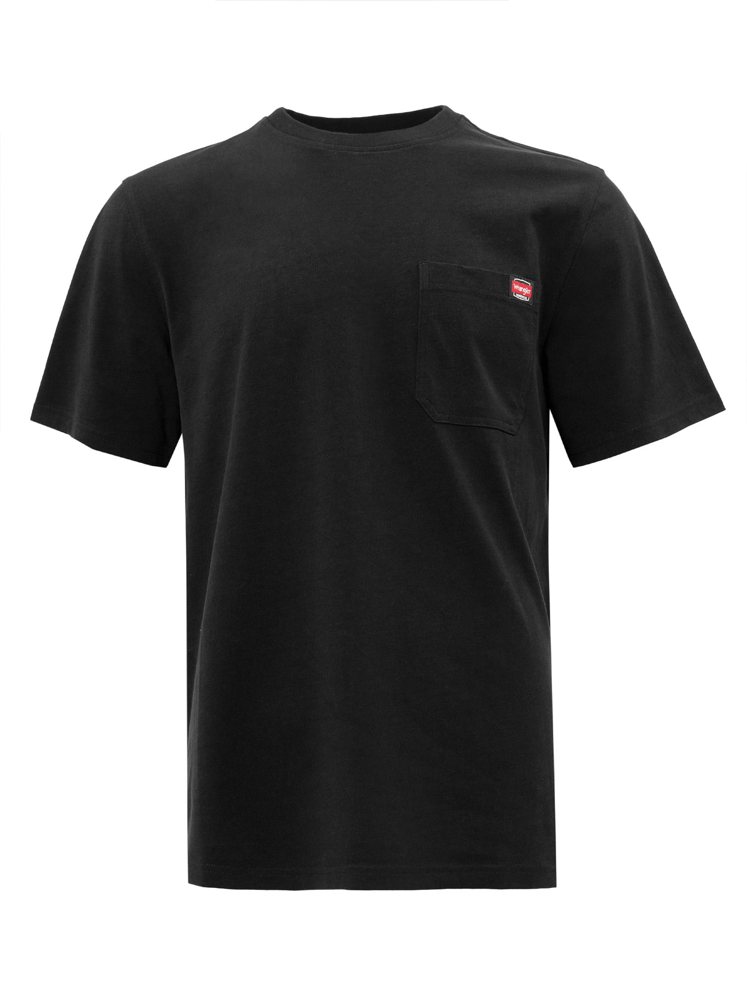 Wrangler Workwear Men's Short Sleeve Heavyweight Pocket Crew Work Shirt, size S-2XLT