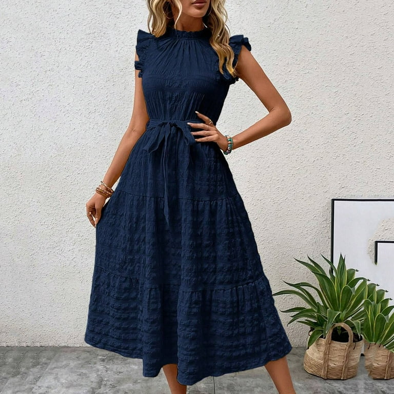 sachin and babi light blue dress Women's Cap Sleeve V-Neck Maxi Dress main image 0