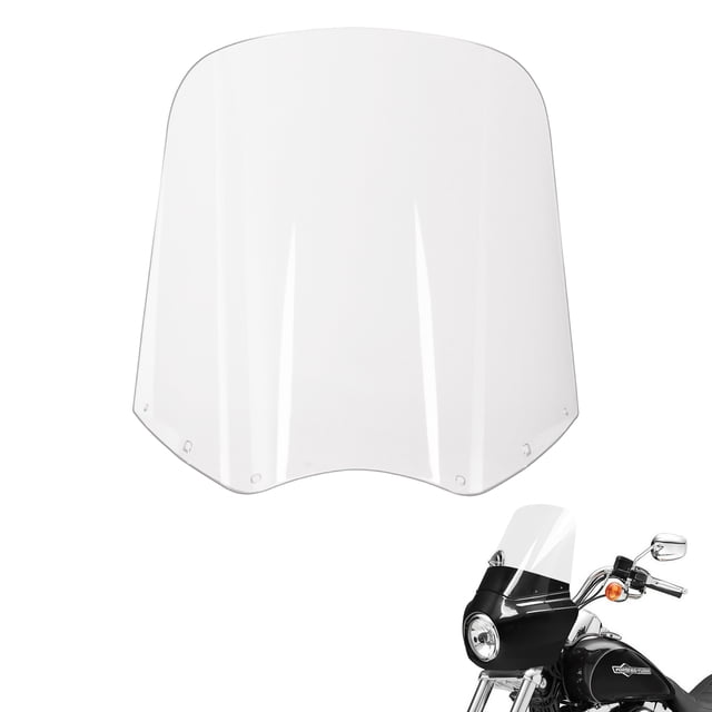 Krator 15" Clear Replacement Motorcycle Windshield, Motorcycle Windscreen, Chip-Resistant Fairing Windshield For Krator Windshield Headlight Fairing Kit