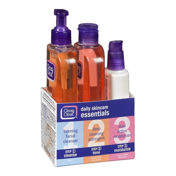 Clean & Clear Daily Acne Skincare Set, 3 items - Walmart Business