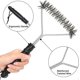 thumbnail image 4 of 2 Pcs Triangle Stainless Steel Grill Cleaning Brush for BBQ Cleaning Grill BBQ Cleaning Accessories, 4 of 5