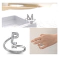 thumbnail image 5 of Jumpingount Anillo abierto con letras mayúsculas, anillos de compromiso para interiores y exteriores, casa, oficina, compras, joyería de Type3 NO3, 5 of 5