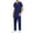 Dark Blue, variant on Hogleaql Uniforms Scrubs Set for Women V-Neck Solid Color Short Sleeve Jogger Suits with Pocketss Nurse Tops & Cargo Pant 2025 Medical Nursing Uniform Casual Workwear Scrub Sets Light Blue L