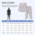 thumbnail image 4 of Fotbe Lavender Flowers Pijama de Hombre con Estampado de Manga Larga, Conjunto de 2 Piezas, Ropa de Dormir Suave y Cómoda con Bolsillos-Small, 4 of 7