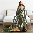 thumbnail image 5 of Floral Throw Blanket with Motivating Quote You got This Soft Throws Blankets 50x60 Inch Perfect Caring Gift for Women Men (130x150cm), 5 of 6