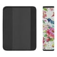 thumbnail image 3 of WYYP Flowers Birds Watercolor Painting Car Seat Belt Pad Cover Car Interior Decor 2Pcs, 3 of 6
