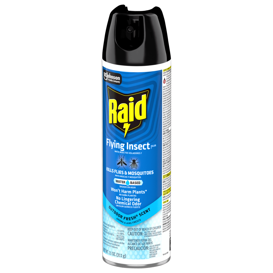 Raid Flying Insect Killer 7, Insecticide Spray, Water Based, Outdoor Fresh Scent, 20 oz