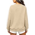 thumbnail image 6 of Zormilly Oversized Sweatshirt for Women Long Sleeve Crew Neck Sweatshirt Striped Casual Pullover Fall Outfit, S-3XL, 6 of 8