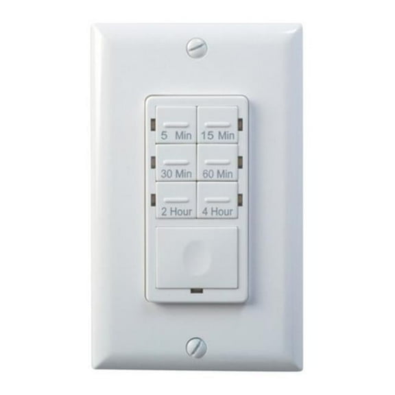 59724AC Coleman Cable White 4 Hr in Wall Countdown Timer