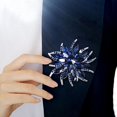 thumbnail image 5 of Broche Fleur pour Femmes Mariées Broche en Cristal Bleue, 5 of 5