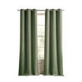 thumbnail image 2 of Martha Stewart Sutter Room Darkening Curtain Panel Pair, Olive, Grommet, Lined, Indoor, Adult, 2 Piece Set, 37" x 84", 2 of 6