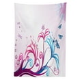 thumbnail image 3 of Ambesonne Nature Tablecloth Rectangular Table Cover, Spring Style Design, 60"x84", Lilac Pink Sky Blue, 3 of 4