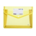 thumbnail image 2 of Hard Folder For Documents,Plastic File Folders Legal Size Expandable Document Folder with Snap Button Closure,Expanding File Wallet Envelopes Pouch with Label Pocket,,Large Capacity,1 Pack,Yellow, 2 of 2