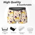 thumbnail image 2 of Men's Boxer Briefs, Cute Poodle Dog Funny Bones Soft Comfy Mens Underwear Boxer Briefs Breathable With Widen Waist, 2 of 7