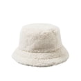thumbnail image 2 of LiuXxxx Ladies Winter Bucket Hat Cute Warm Caps Fishing Outdoor Headwear White, 2 of 2