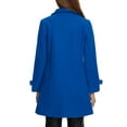 thumbnail image 3 of INSPIRE CHIC Women's Peter Pan Collar Winter Outwear Trench Pea Coats XL Royal Blue, 3 of 6