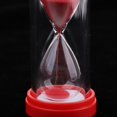 thumbnail image 4 of Plástico 5 s Reloj de arena Reloj de arena Juguete Temporizador de cocina Escritorio en casa Estante Decoración rojo Zulema Temporizador de arena de 5 minutos, 4 of 8