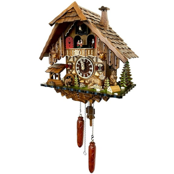 Engstler Battery - operated Cuckoo Clock - Full Size - 13"H x 14"W x 7.5"D