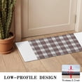 thumbnail image 3 of Brown and White Checkerboard Checkered Pattern Door Rugs,Washable Non Slip Door Mats Indoor,Decorative Door Mats,Entry Mat Indoor for Entrance,Bedroom,Kitchen,Bathroom,16"x47", 3 of 6