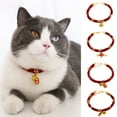 thumbnail image 3 of Chinese Style Pet Collar Decorative, Adjustable Necklace with Pendant Bell for Cats and Dogs, Ideal for Festivals, 3 of 8