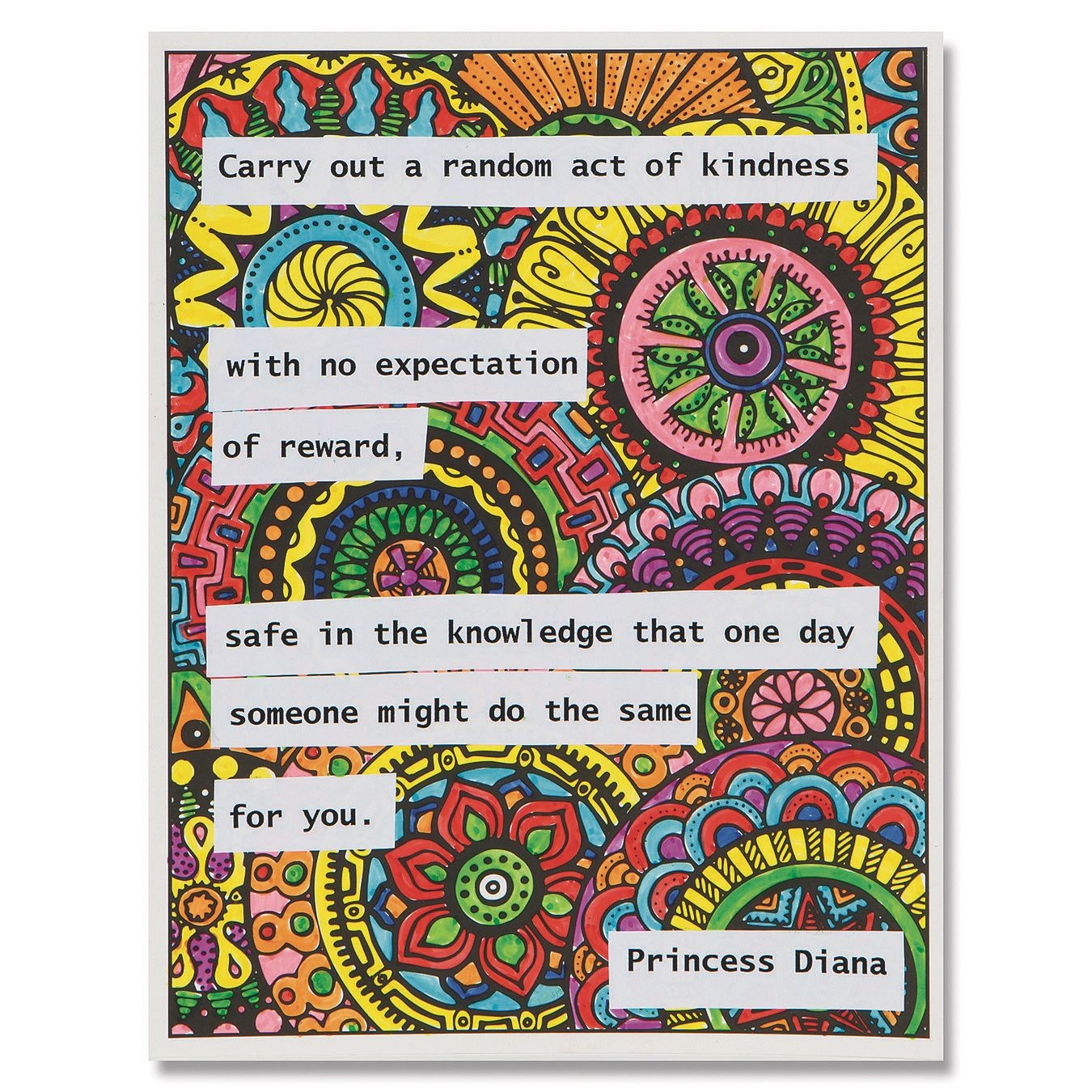 Mandala Quote Collages Craft Kit (Pack of 24)