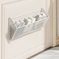 thumbnail image 1 of Fasiaou 16x10x2 Inch Wall Mounted Slipper Rack for Bathroom, No-Drilling Shoe Storage Rack for Door, Adjustable Stainless Steel Design,As Show, 1 of 6
