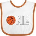 thumbnail image 3 of Inktastic One Basketball First Birthday Boys or Girls Baby Bib, 3 of 4