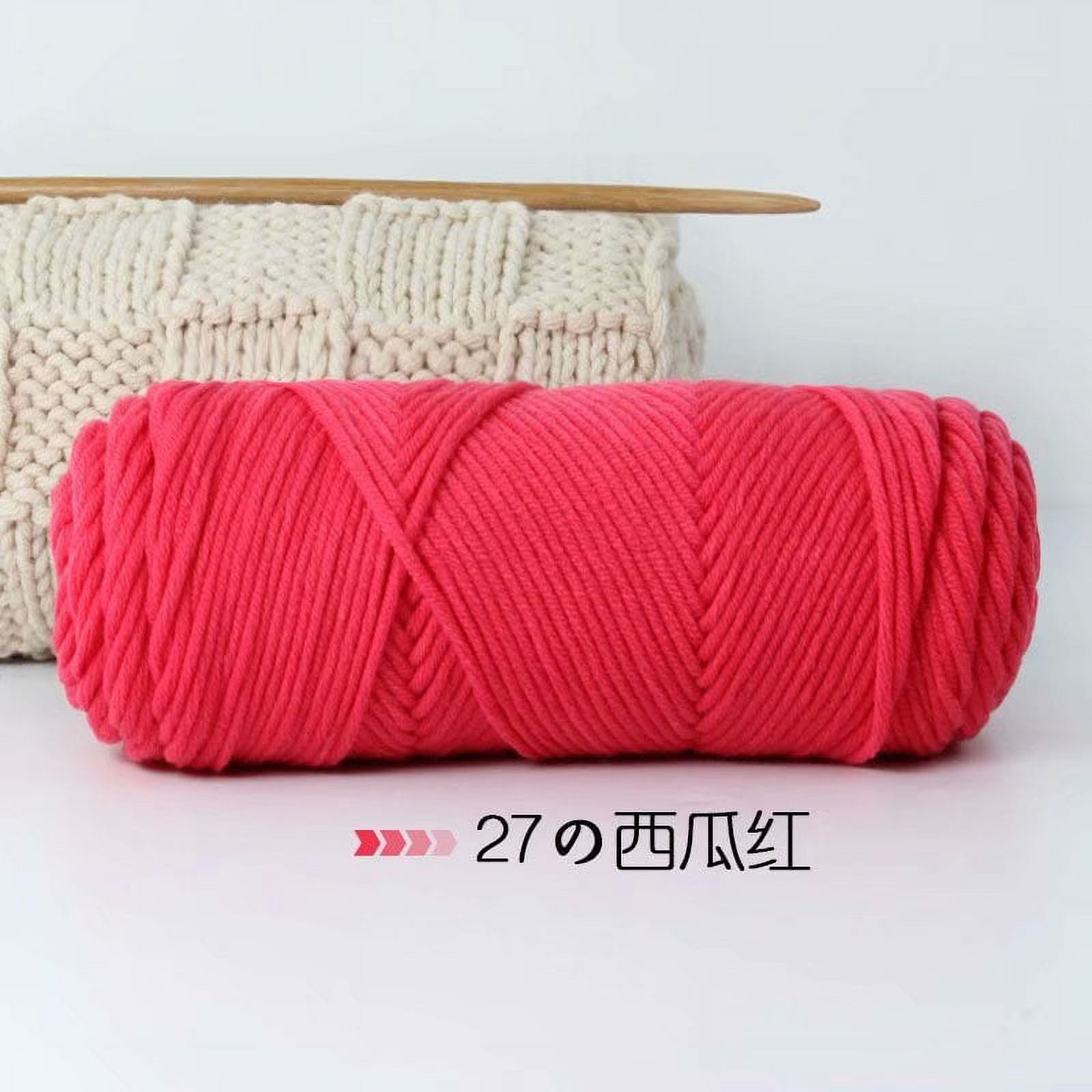 Namzi 100g Premium Soft Durable Yarn Acrylic & Wool Blend for Knitting, Crochet Projects, Ultra-Soft Craft Yarn,Watermelon Red