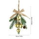thumbnail image 3 of xihome Adornos de campanas de cuerda de yute, decoraciones navideñas de plstico para rboles de Navidad en hoteles, centros comerciales y ambientes festivos., 3 of 6
