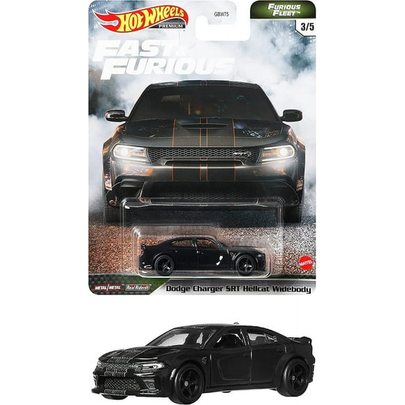 Roues Chaudes Premium Rapide & Furious Dodge Chargeur SRT Hellcat Widebody - Furious Fleet 3/5, Noir
