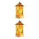 thumbnail image 1 of Monstrate Navidad Retro Castillo luces candelabro árbol de Navidad ciervo viejo muñeco de nieve linterna noche luz escritorio DIY adornos Type2 NO2 Monstrate CBP103525, 1 of 5
