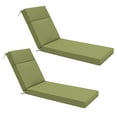 thumbnail image 6 of Snubbull 2 Pack Outdoor Chaise Lounge Cushions, with High-Density Foam, Ties Waterproof & Fade Resistant for Lawn and Pool Lounge Chairs, 72x21x4 inch, Light Green, 6 of 6