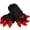 Black, variant on Black Furry Dragon Paw Full Finger Mittens, Plush Anime Gloves for Themed Events, Black 38x20cm