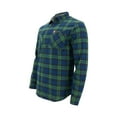 thumbnail image 3 of The American Outdoorsman Men's Long Sleeve Heavyweight Plaid Flannel Button Down Shirt, Perfect For The Fall Winter Cold (Blackwatch, Large), 3 of 5