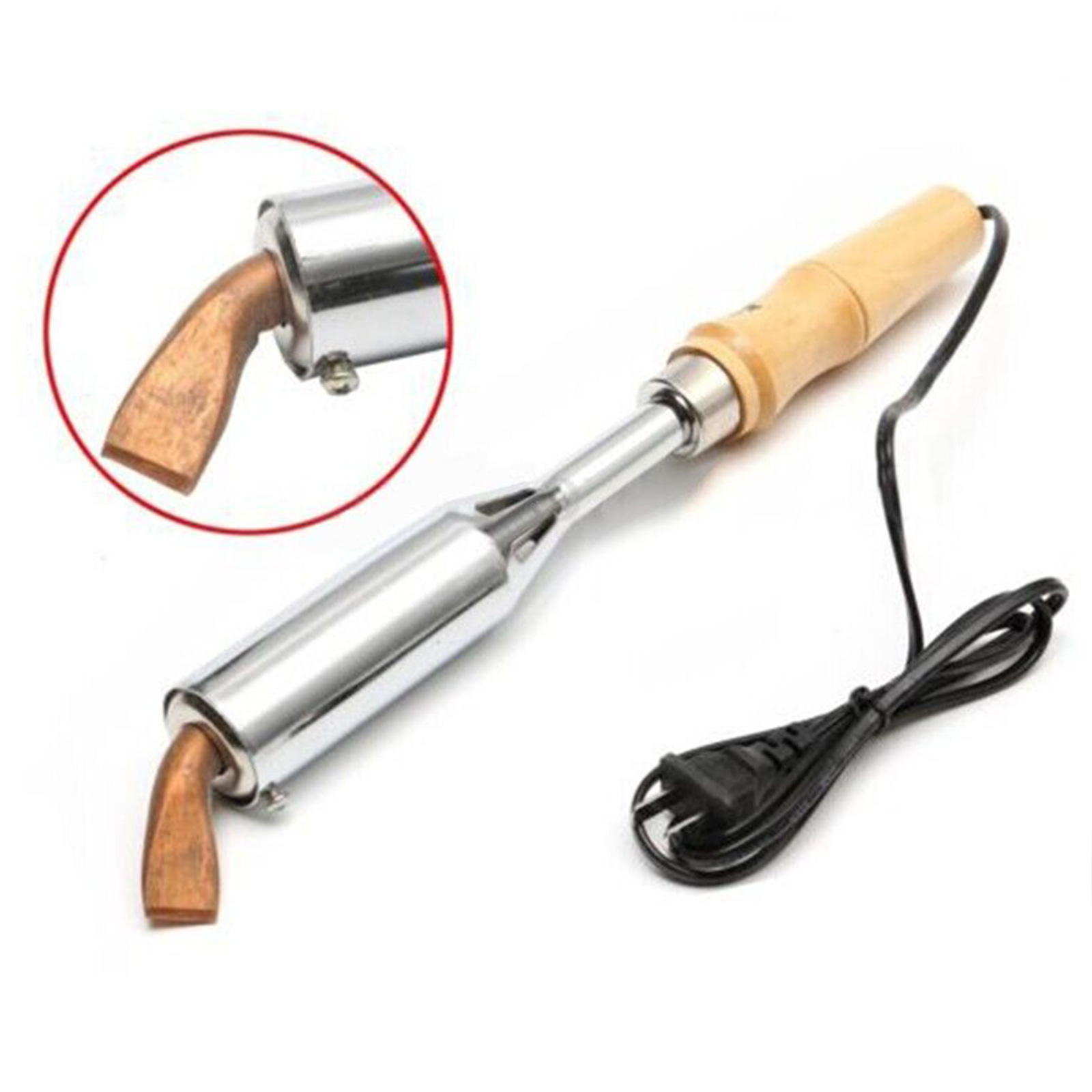 Welding Repair Tool 300W Electric Soldering Iron Solder Welding With Handle Wooden Handle Soldering Iron