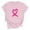 Pink, variant on CFLVAEK Plus Size Breast Cancer Awareness Shirts for Women Inspirational Short Sleeve Tshirts Loose Fitting Round Neck Tops Pink Heart Ribbon Graphic Tees for Cancer Survivor Gifts XXXL