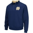 thumbnail image 2 of Men's Colosseum Navy Notre Dame Fighting Irish Big & Tall Tortugas Quarter-Zip Jacket, 2 of 3
