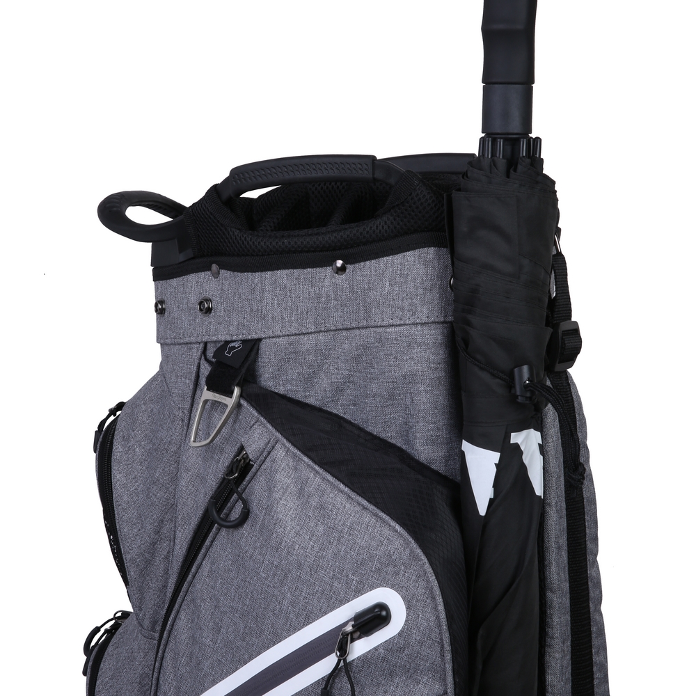 MacGregor Golf Mac 2.0 Heather Cart Bag with 14 Full Length Dividers Black