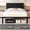 Black, variant on Lifezone Upholstered Bed Frame with Headboard, Full, Metal Support, No Box Spring Needed, Noise Free, Easy Assembly, Grey
