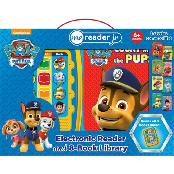 Pre-Owned Nickelodeon Paw Patrol: Me Reader Jr Electronic Reader and 8-Book Library Sound Book Set, (Paperback)