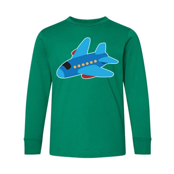 Inktastic Jet Airplane Childs Plane Long Sleeve Youth T-Shirt