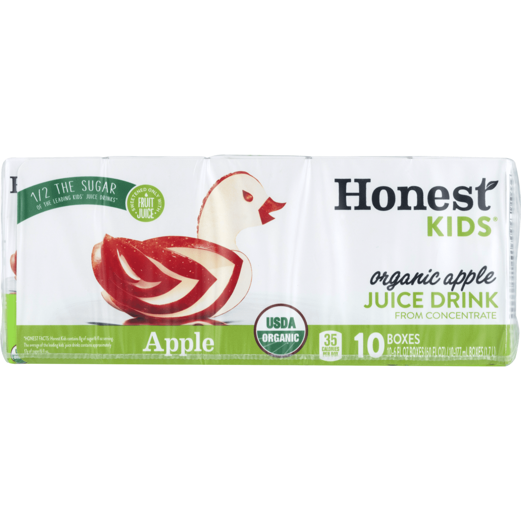 Honest Kids Organic Apple Juice Drink, 6 Fl. Oz., 10 Count