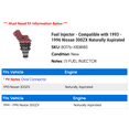 thumbnail image 2 of Fuel Injector - Compatible with 1993 - 1996 Nissan 300ZX Naturally Aspirated 1994 1995, 2 of 2