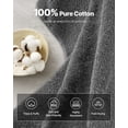 thumbnail image 2 of VEVOR 6-Piece Towel Set, 600 GSM 100% Cotton Towels for Bathroom, 2 Bath Towels, 2 Hand Towels and 2 Washcloths, Highly Absorbent & Quick Drying Bathroom Towels for Bathroom, Gym, Hotel, and Spa, 2 of 9