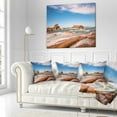 thumbnail image 3 of Designart Atlantic Ocean Cost in Brittany - Photography Throw Pillow - 18x18, 3 of 5