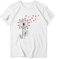 thumbnail image 3 of WREESH Casual Summer T-Shirt for Women Round-Neck Design in Loose Short Sleeve White, 3 of 5