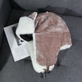 thumbnail image 4 of Lohuatrd Women Warm Trapper Hat with Cat Ears Thickened Windproof Ear Cozy Velvet lined Ladies Hat, 4 of 8