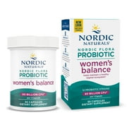 Nordic Naturals Nordic Flora Probiotic Women's Balance, Capsules, Vegan, 30 Ct