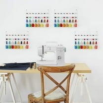 4 Pack Sewing & Embroidery Thread Rack Wall-Mounted Thread Holder 32-Spool Metal