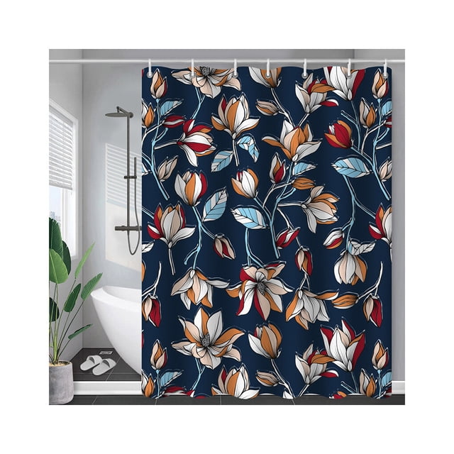 Hi,Fancy Bathroom Showering Curtain Waterproof Polyester Modern Style Bathing Printing Curtains Decoration Drape Household Toilet Type 4